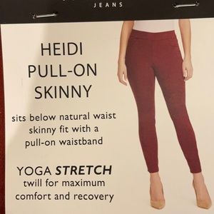 Burgundy Skinny Jeans